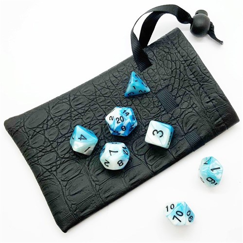 7-Piece RPG Dice Set — Blue-White - photo 25531