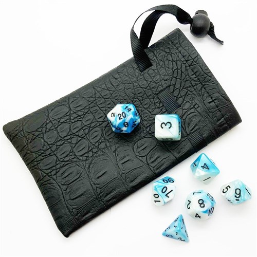 7-Piece RPG Dice Set — Blue-White - photo 25532