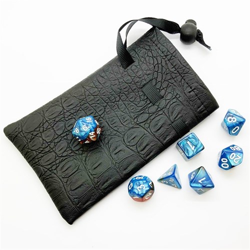 7-Piece RPG Dice Set — Pearlescent Blue-Brown - photo 25535