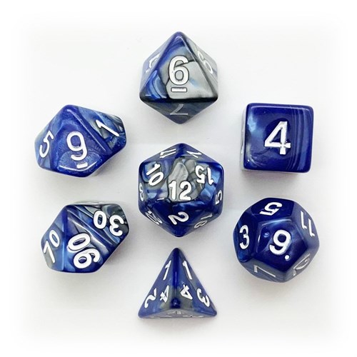7-Piece RPG Dice Set — Blue-Grey - photo 25536