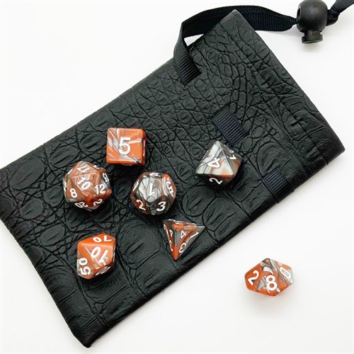 7-Piece RPG Dice Set — Orange-Grey - photo 25541