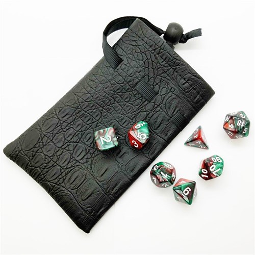 7-Piece RPG Dice Set — Pearlescent Red-Green - photo 25545