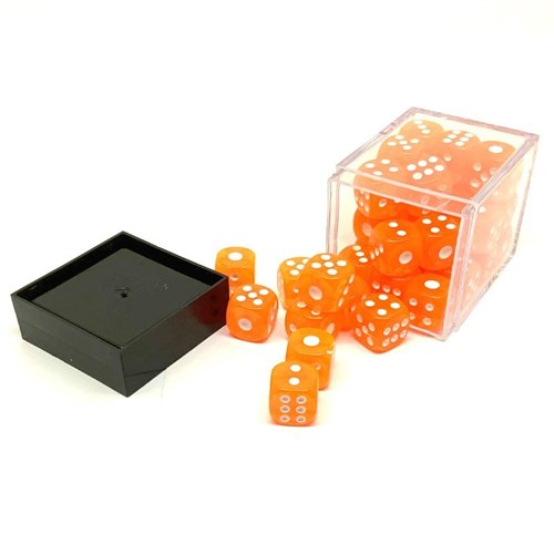 Dice Set 36 pcs. D6 Orange Transparent 12 mm - photo 25572