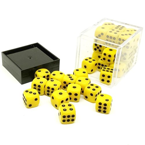 Dice Set 36 pcs. D6 Yellow 12 mm - photo 25576