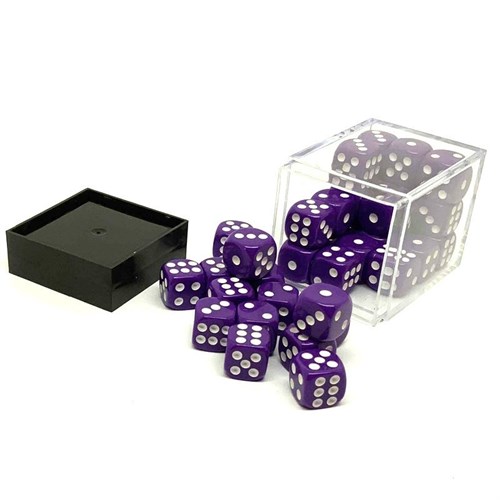 Dice Set 36 pcs. D6 Purple 12 mm - photo 25592
