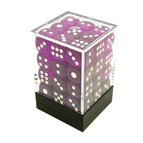 Dice Set 36 pcs. D6 Purple Transparent 12 mm - photo 25595