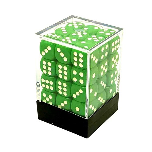 Dice Set 36 pcs. D6 Green 12 mm - photo 25601