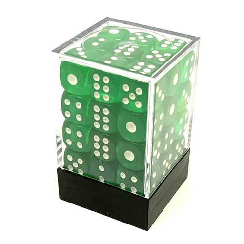 Dice Set 36 pcs. D6 Green Transparent 12 mm - photo 25619