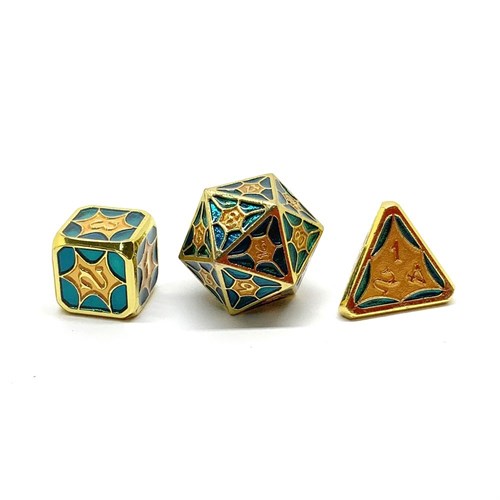 7-Piece Metal RPG Dice Set — Sunny Morning - photo 25767