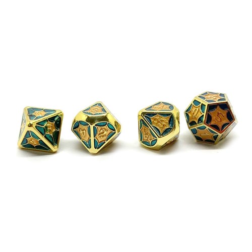 7-Piece Metal RPG Dice Set — Sunny Morning - photo 25768
