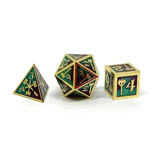 7-Piece Metal RPG Dice Set — Master's Forge - photo 25782