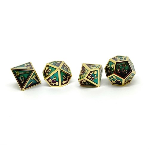 7-Piece Metal RPG Dice Set — Master's Forge - photo 25783