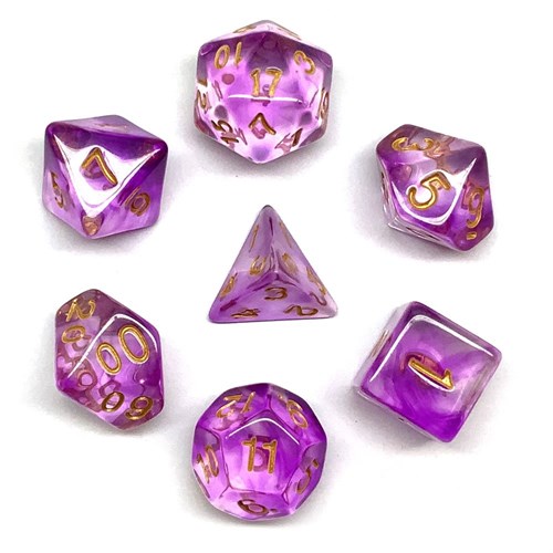 7-Piece RPG Dice Set — Lilac - photo 25799