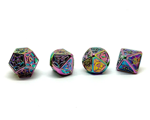 7-Piece Metal RPG Dice Set — Soap Stained Glass - photo 25842