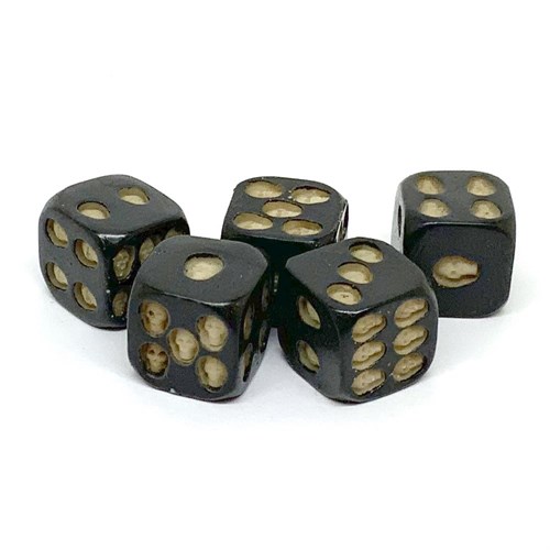 Dice Set 5 pcs. D6 Skull 16 mm - photo 25846