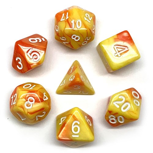 7-Piece RPG Dice Set — Blazing Dawn - photo 25848