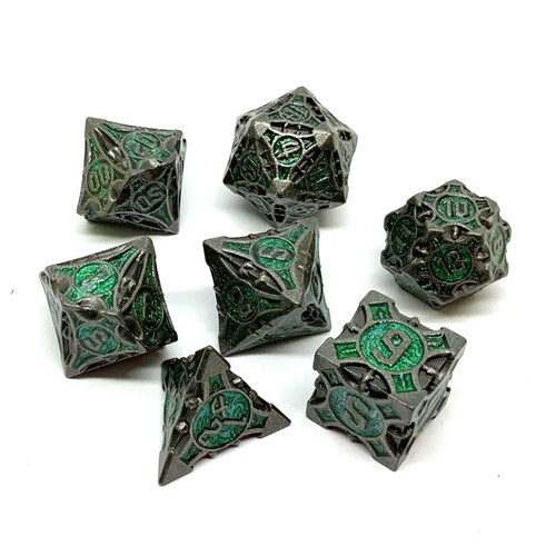 7-Piece Metal RPG Dice Set — Living Metal - photo 25862