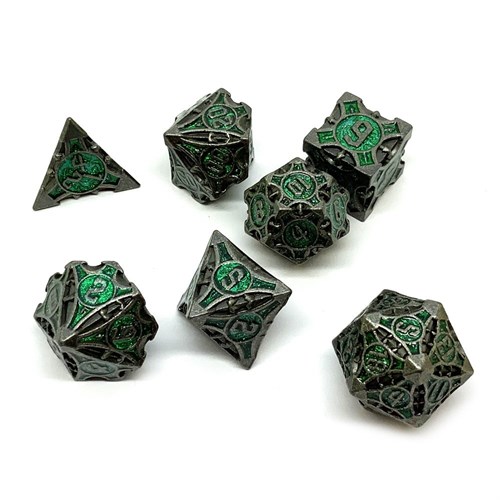 7-Piece Metal RPG Dice Set — Living Metal - photo 25863