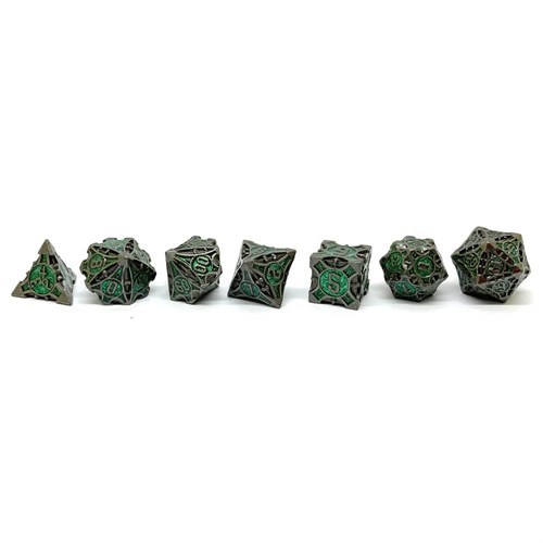7-Piece Metal RPG Dice Set — Living Metal - photo 25864