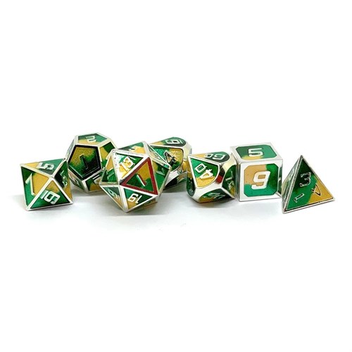 7-Piece Metal RPG Dice Set — Oxidised Metal - photo 25870