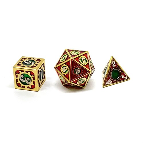 7-Piece Metal RPG Dice Set — Spring Gears - photo 25880