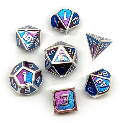 7-Piece Metal RPG Dice Set — Dawn Ray - photo 25910