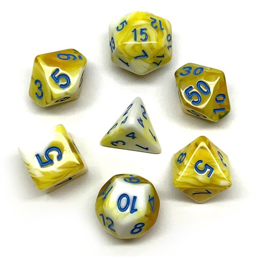 7-Piece RPG Dice Set — Creamy Peach - photo 25913