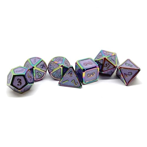 7-Piece Metal RPG Dice Set — Tempered Metal - photo 25918