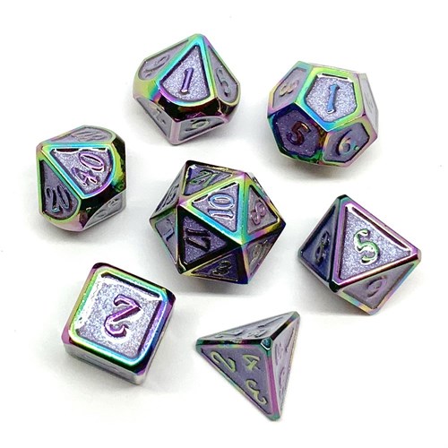 7-Piece Metal RPG Dice Set — Tempered Metal - photo 25921