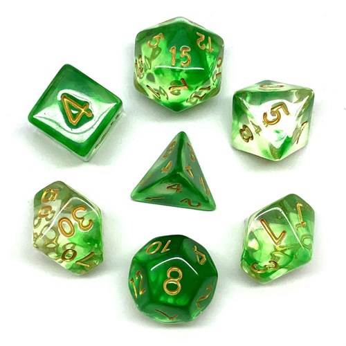 7-Piece RPG Dice Set — Chrysoprase - photo 25935
