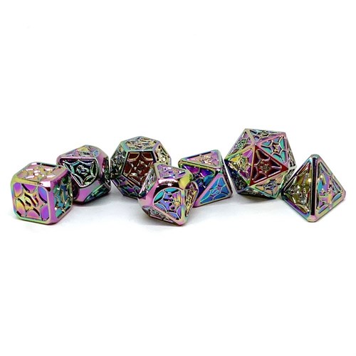 7-Piece Metal RPG Dice Set — New Stained Glass - photo 25957