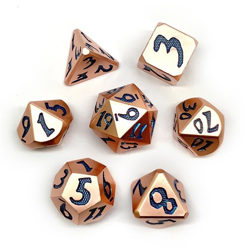 7-Piece Metal RPG Dice Set — Sparkling Fruit - photo 26151