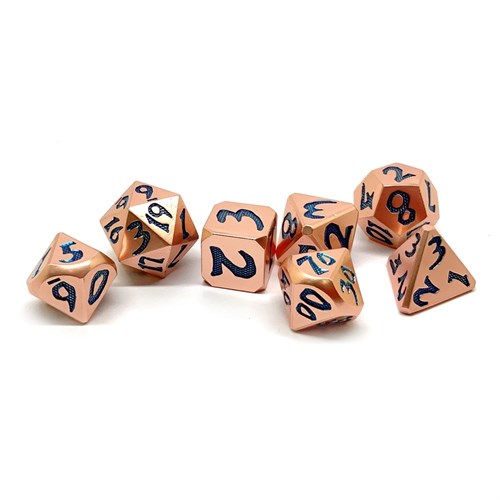 7-Piece Metal RPG Dice Set — Sparkling Fruit - photo 26152