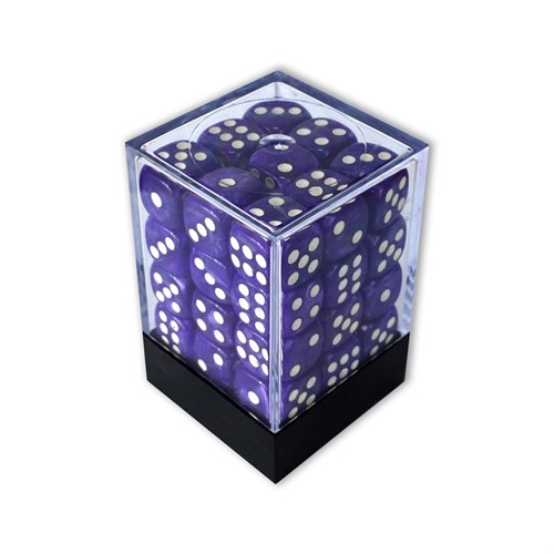 Dice Set 36 pcs. D6 Purple Pearlescent 12 mm - photo 26470