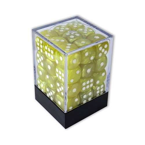 Dice Set 36 pcs. D6 Yellow Pearlescent 12 mm - photo 26473