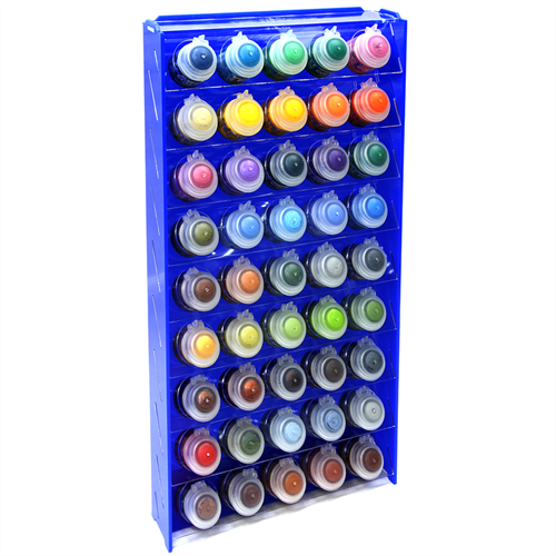 OW MK-1 Plastic Paint Rack — 45 Citadel Pots, Blue - photo 27476