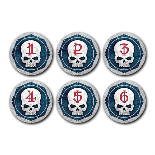 Set Tokens Objective for Warhammer 40000 (6 pcs.) OW - photo 27896