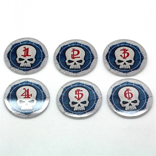 Set Tokens Objective for Warhammer 40000 (6 pcs.) OW - photo 27898