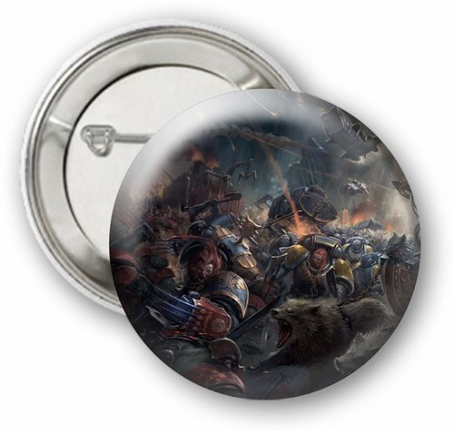 Pin Badge Space Wolves - photo 27975