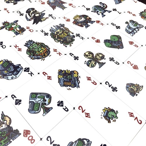 Gaming Playing Cards for Poker Plastic Collectible OW «Space Morons» - photo 28433
