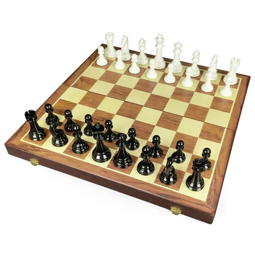Chess Set Large 52×52 cm "Grandmaster Classic" with Weighted Pieces / Board Game - photo 28451