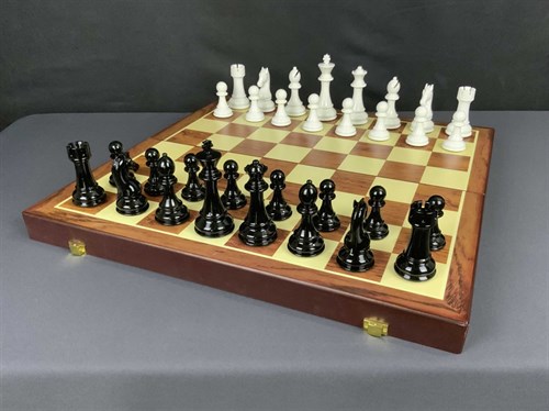 Chess Set Large 52×52 cm "Grandmaster Classic" with Weighted Pieces / Board Game - photo 28453