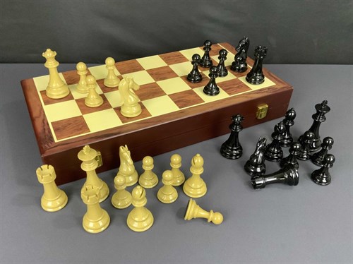 Chess Set Large 52×52 cm "Grandmaster" with Weighted Pieces / Board Game - photo 28461