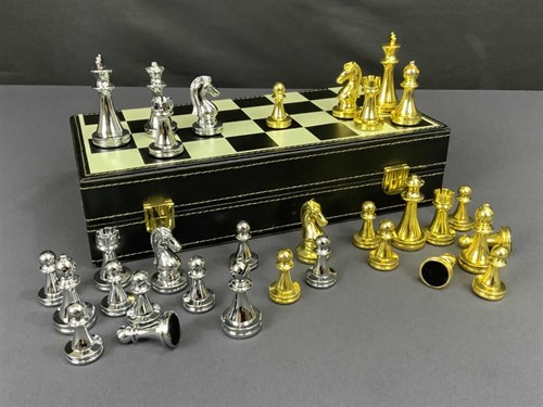 Gift Chess Set 29×29 cm "Gambit" with Weighted Pieces / Board Game - photo 28474