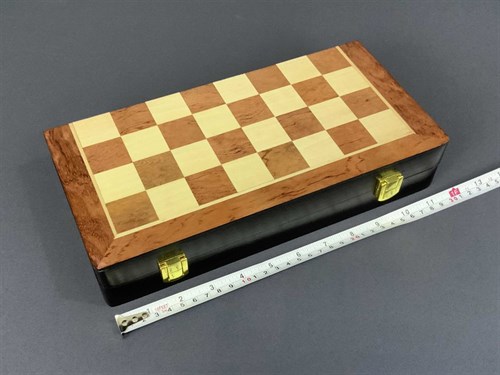 Gift Chess Set 29×29 cm "Gambit Silver/Gold" with Weighted Pieces / Board Game - photo 28483