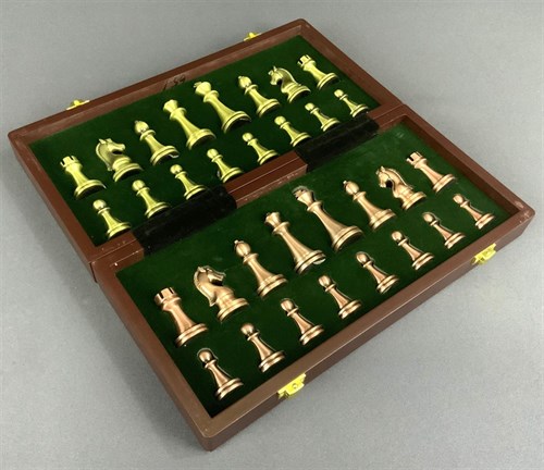 Gift Chess Set 29×29 cm "Gambit Bronze/Copper" with Weighted Pieces / Board Game - photo 28488
