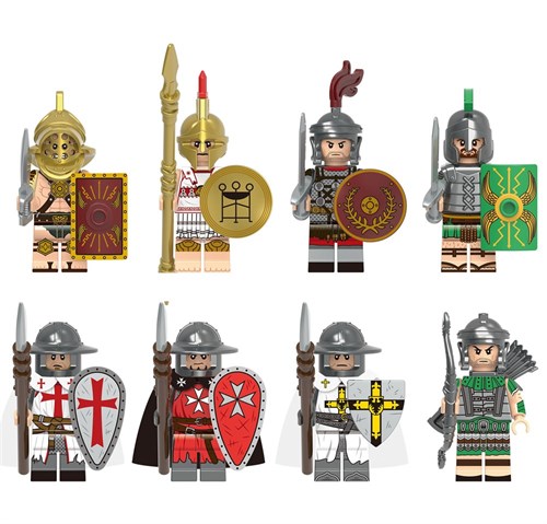 Construction Toy "Figures Toy Soldiers Antiquity and the Middle Ages" 8pcs. - photo 28564
