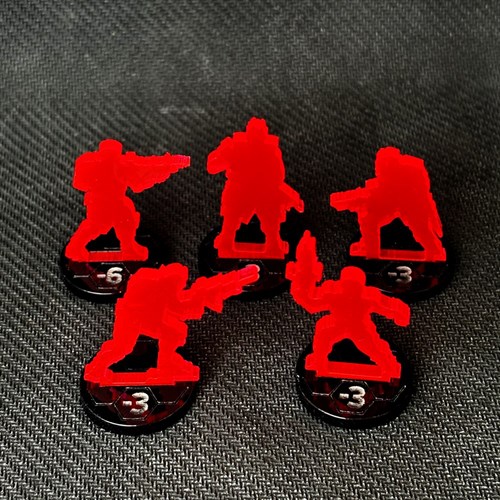 Set Camouflage Silhouettes S2 (5 pcs.) for Infinity (Red) OW - photo 28695