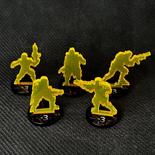 Set Camouflage Silhouettes S2 (5 pcs.) for Infinity (Orange) OW - photo 28723