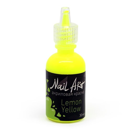 Nail Art Paint OW Lemon Yellow Neon 30 ml. Ork's Workshop Nail Art - photo 28734